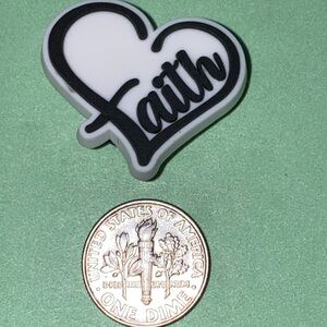 (10 for $15) Heart ❤️ Love Faith Religious Religion Crocs Shoe Charms